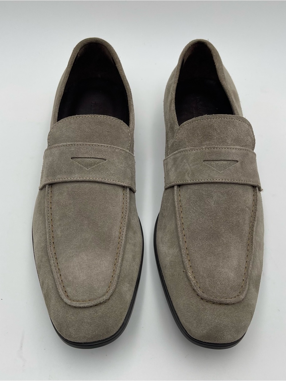 TO BOOT NEW YORK Chambers Apron Toe Taupe Suede Loafers-Men's SZ 11-MSRP $399